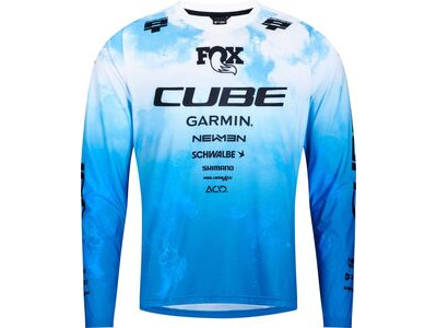CUBE Mtb Jersey X Actionteam L/s Topas Blue