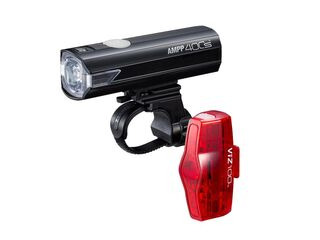 CATEYE Ampp 400s / Viz 100 Bike Light Set Usb-c 