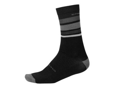 ENDURA BaaBaa Merino Stripe Sock MattBlack