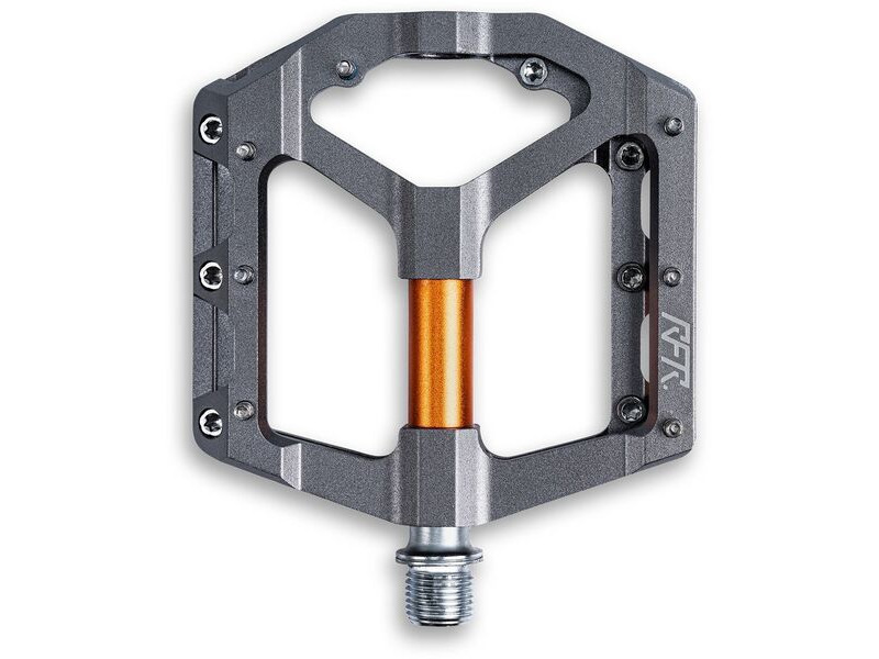 CUBE ACCESSORIES Pedals Flat Slt 2.0 Grey/orange click to zoom image