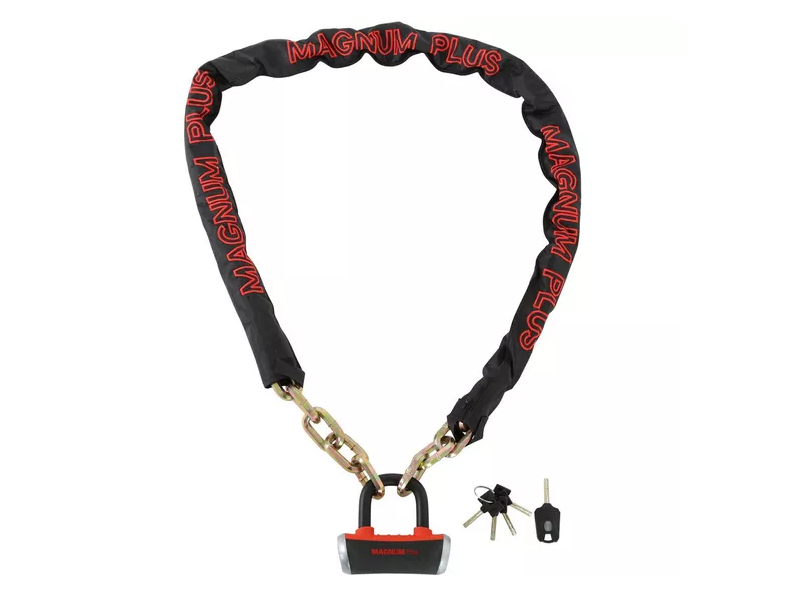 MAGNUM PLUS GOLIATH 1.8 CHAIN 180CM X 10MM / DISC LOCK 14MM click to zoom image