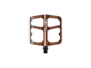 DIETY Flat Trak Pedals: Bronze 