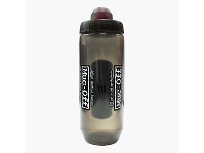 MUC-OFF x Fidlock Twist Bottle 590ml + bike base Smoked